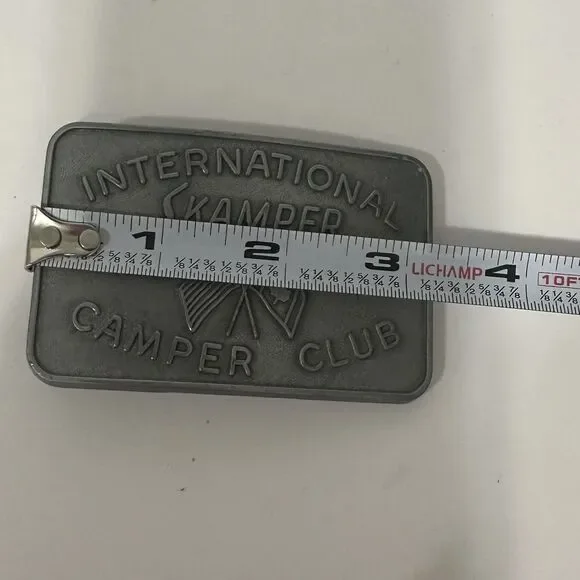 International Skamper Camper Club Belt Buckle Vintage Rare